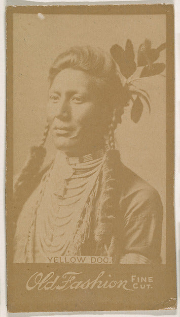 :Yellow Dog from the Indian Chiefs series promoting Old Fash-16x12"(A3) Poster