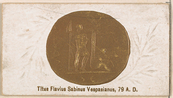 :Titus Flavius Sabinus Vespasianus 79 A.D. from the Ancient -16x12"(A3) Poster