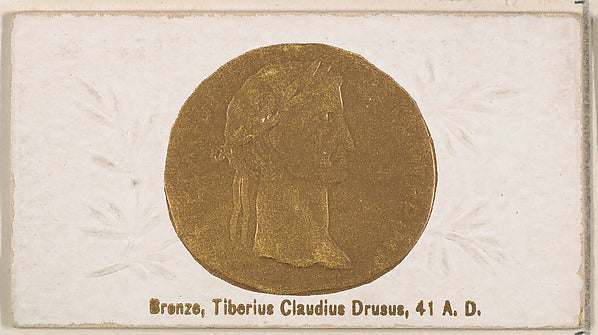 :Bronze Tiberius Claudius Drusus 41 A.D. from the Ancient Co-16x12"(A3) Poster