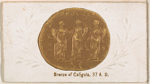 :Bronze of Caligula 37 A.D. from the Ancient Coins series is-16x12"(A3) Poster