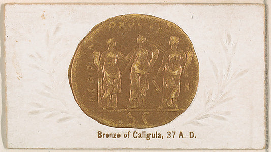 :Bronze of Caligula 37 A.D. from the Ancient Coins series is-16x12"(A3) Poster