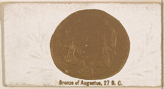 :Bronze of Augustus 27 B.C. from the Ancient Coins series is-16x12"(A3) Poster