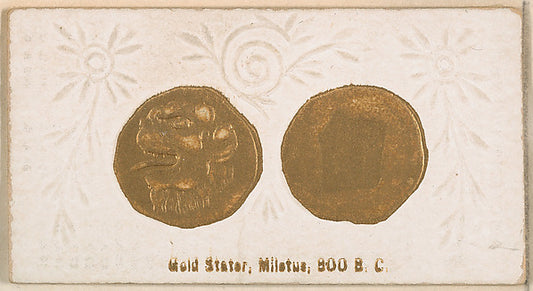 :Gold Stater Miletus 800 B.C. from the Ancient Coins series -16x12"(A3) Poster