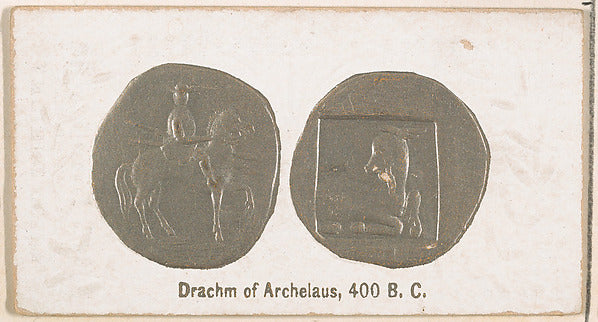 :Drachm of Archelaus 400 B.C. from the Ancient Coins series -16x12"(A3) Poster