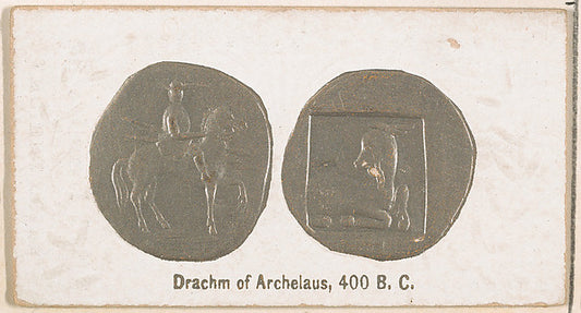 :Drachm of Archelaus 400 B.C. from the Ancient Coins series -16x12"(A3) Poster