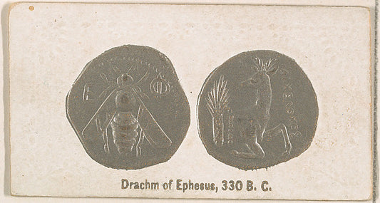 :Drachm of Ephesus 330 B.C. from the Ancient Coins series is-16x12"(A3) Poster