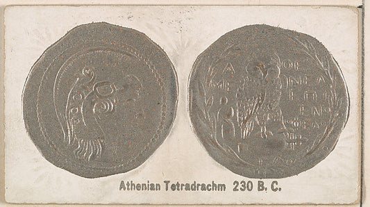 :Athenian Tetradrachm 230 B.C. from the Ancient Coins series-16x12"(A3) Poster