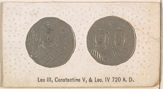 :Leo III Constantine V and Leo IV 720 A.D. from the Ancient -16x12"(A3) Poster