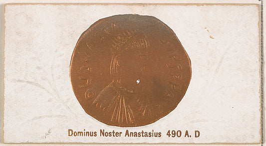 :Dominus Noster Anastasius 490 A.D. from the Ancient Coins s-16x12"(A3) Poster