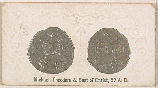 :Michael Theodora and Bust of Christ 57 A.D. from the Ancien-16x12"(A3) Poster