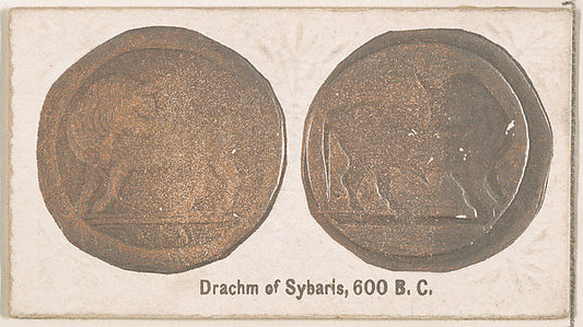 :Drachm of Sybaris 600 B.C. from the Ancient Coins series is-16x12"(A3) Poster