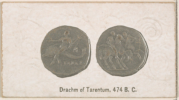 :Drachm of Tarentum 474 B.C. from the Ancient Coins series i-16x12"(A3) Poster
