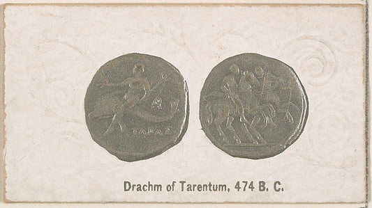 :Drachm of Tarentum 474 B.C. from the Ancient Coins series i-16x12"(A3) Poster