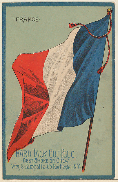:France from the National Flags series issued by Wm. S. Kimb-16x12"(A3) Poster