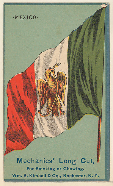:Mexico from the National Flags series issued by Wm. S. Kimb-16x12"(A3) Poster