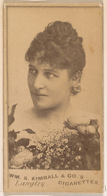 :Miss Langtry from the Actresses series issued by Wm. S. Kim-16x12"(A3) Poster