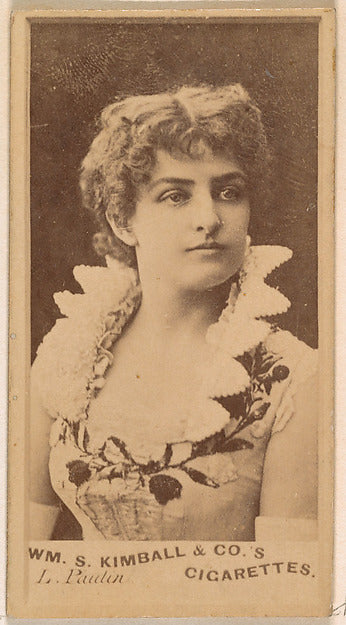 :Miss Paulin from the Actresses series issued by Wm. S. Kimb-16x12"(A3) Poster
