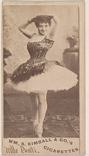 :Mlle. Ponti from the Actresses series issued by Wm. S. Kimb-16x12"(A3) Poster