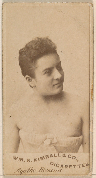 :Agathe Renaud from the Actresses series issued by Wm. S. Ki-16x12"(A3) Poster