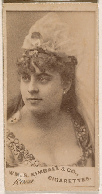 :Miss Rosa from the Actresses series issued by Wm. S. Kimbal-16x12