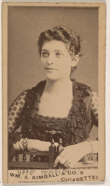 :Hope Temple from the Actresses series issued by Wm. S. Kimb-16x12"(A3) Poster