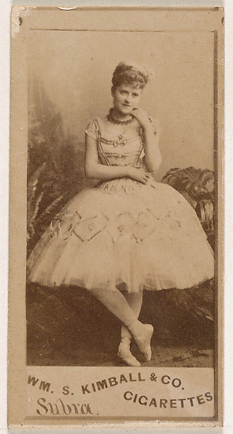 :Miss Subra from the Actresses series issued by Wm. S. Kimba-16x12"(A3) Poster