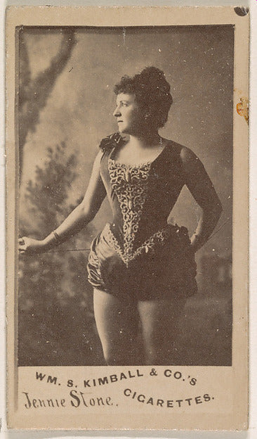 :Jennie Stone from the Actresses series issued by Wm. S. Kim-16x12