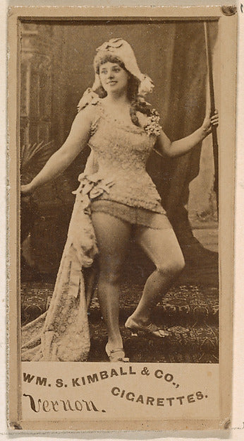 :Miss Vernon from the Actresses series issued by Wm. S. Kimb-16x12"(A3) Poster