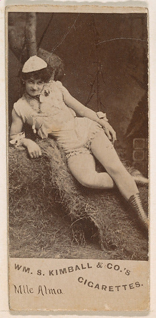:Mlle. Alma from the Actresses series issued by Wm. S. Kimba-16x12"(A3) Poster