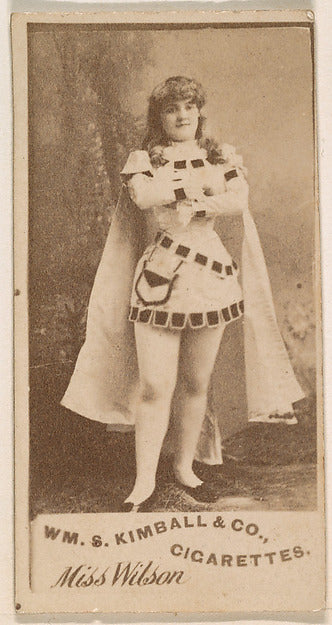 :Miss Wilson from the Actresses series issued by Wm. S. Kimb-16x12"(A3) Poster