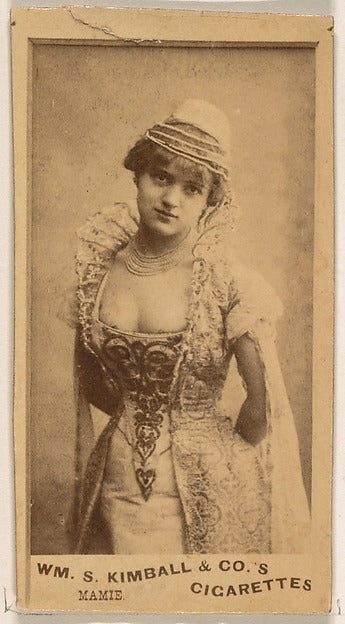 :Miss Mamie from the Actresses series issued by Wm. S. Kimba-16x12"(A3) Poster