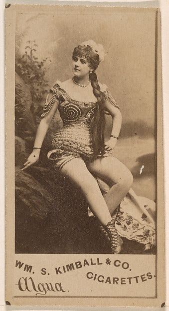 :Miss Algua from the Actresses series issued by Wm. S. Kimba-16x12"(A3) Poster
