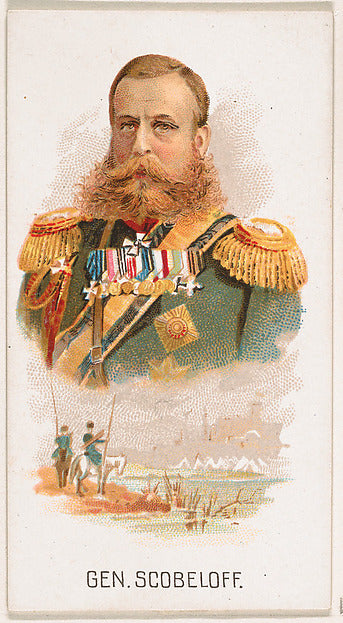 :General Scobeloff from Leaders series issued by Kinney Bros-16x12"(A3) Poster