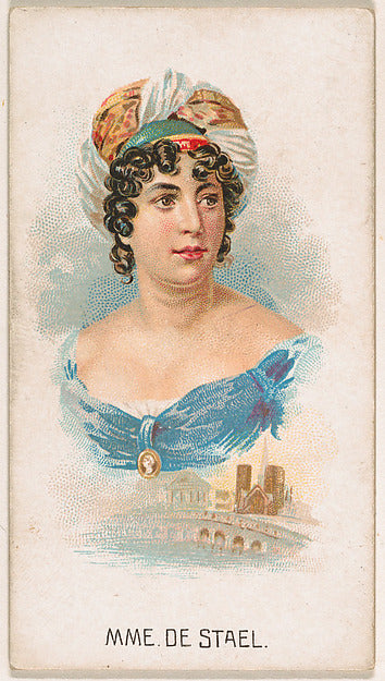 :Mme. de Stael from Leaders series issued by Kinney Bros. 18-16x12"(A3) Poster