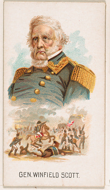 :General Winfield Scott from Leaders series issued by Kinney-16x12"(A3) Poster