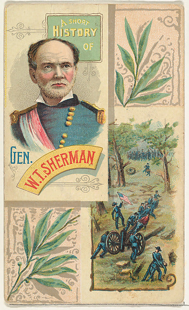 :A Short History: General William T. Sherman from the Histor-16x12"(A3) Poster