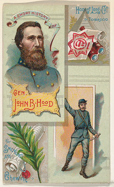 :A Short History: General John Bell Hood from the Histories -16x12"(A3) Poster