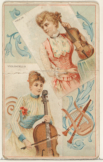 :Violin and Violincello from the Musical Instruments series -16x12"(A3) Poster