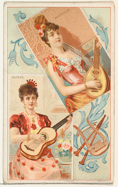 :Guitar and Mandolin from the Musical Instruments series iss-16x12"(A3) Poster