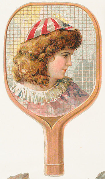 :Tennis Racket from the Novelties series issued by Gail & Ax-16x12"(A3) Poster
