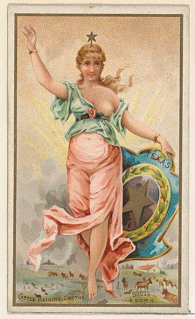 :Texas from the Industries of States series issued by Duke S-16x12"(A3) Poster