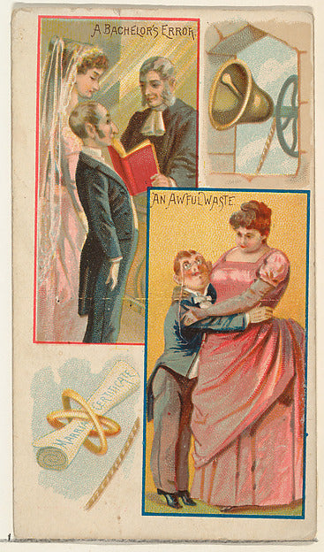 :A Bachelor's Error / An Awful Waste from the Jokes series i-16x12"(A3) Poster