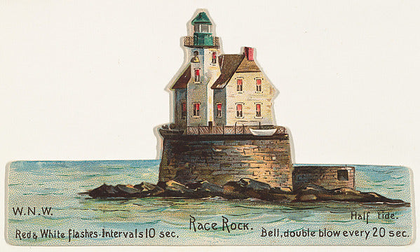 :Race Rock from the Lighthouses series issued by Duke Sons &-16x12"(A3) Poster