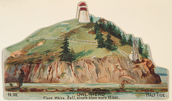 :Owl Head from the Lighthouses series issued by Duke Sons & -16x12"(A3) Poster