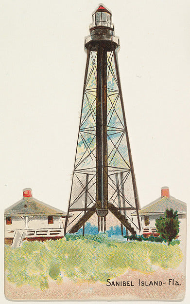 :Sanibel Island Florida from the Lighthouses series issued b-16x12"(A3) Poster