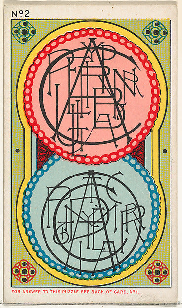 :Puzzle Number 2 from the Jokes series issued by Duke S-16x12"(A3) Poster