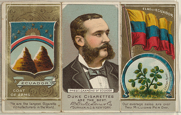 :President Caamano of Ecuador from the Rulers Flags and Coat-16x12"(A3) Poster