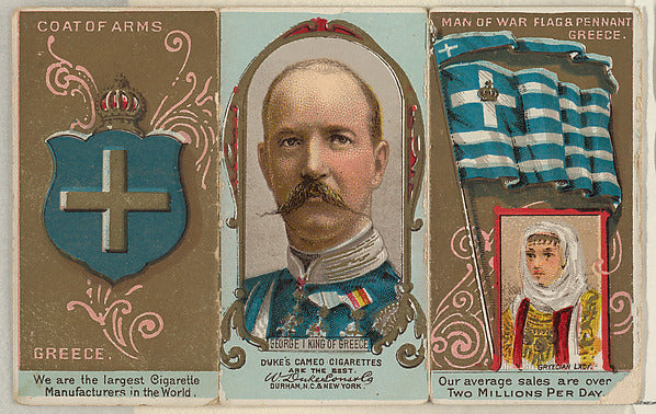 :George I King of Greece from the Rulers Flags and Coats of -16x12"(A3) Poster