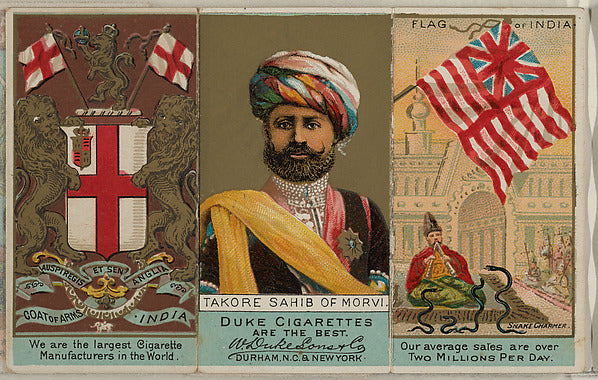 :Takore Sahib of Morvi India from the Rulers Flags and Coats-16x12"(A3) Poster