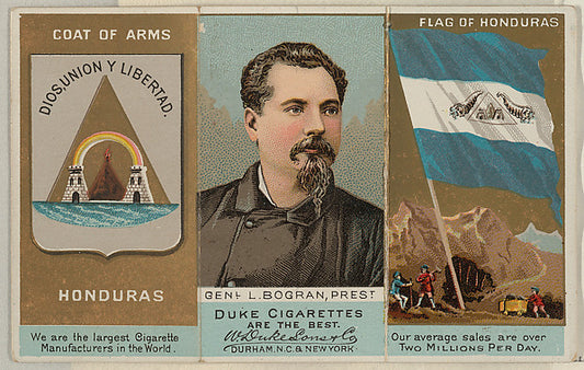 :General L. Bogran President of Honduras from the Rulers Fla-16x12"(A3) Poster